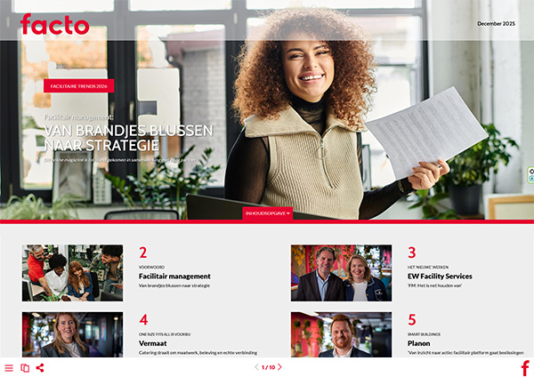 Cover online magazine Facto facilitaire trends 2026